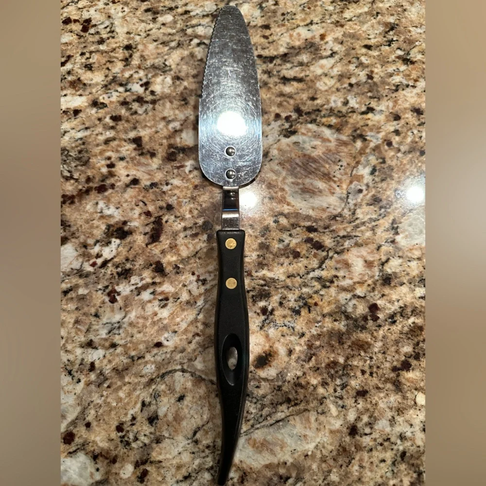 Vintage Stanley Stainless Steel Pie/Cake Server with Black Handle
